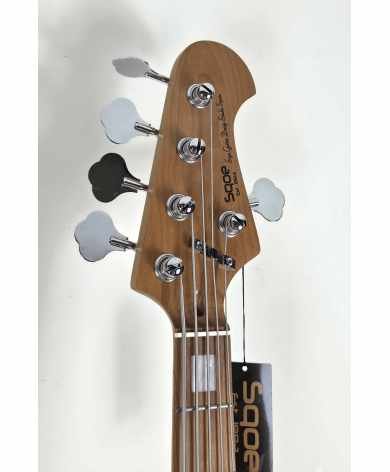 Sqoe Jazz Bass SJB658-WH ~ Preamp ~ 5 cuerdas - Lama Instruments