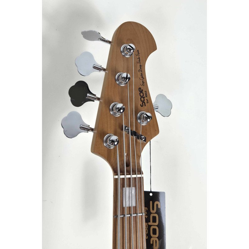 Sqoe Jazz Bass SJB658-WH ~ Preamp ~ 5 cuerdas - Lama Instruments