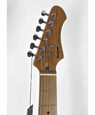SQOE STRATOCASTER SEST600 WH ROASTED MAPLE