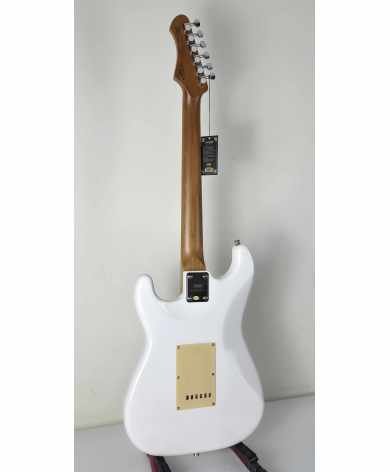 SQOE STRATOCASTER SEST600 WH ROASTED MAPLE