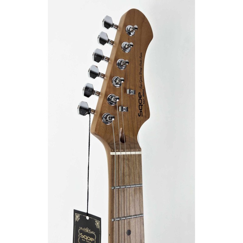 SQOE STRATOCASTER SEST600 SB ROASTED MAPLE
