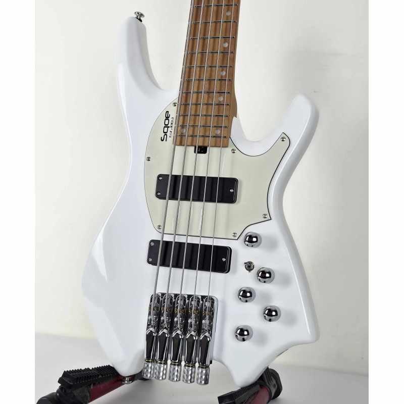 BAJO SQOE SBWT750 OWH Warrior 5-String Headless Bass