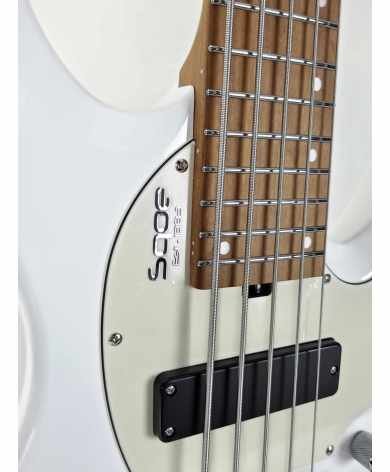 BAJO SQOE SBWT750 OWH Warrior 5-String Headless Bass