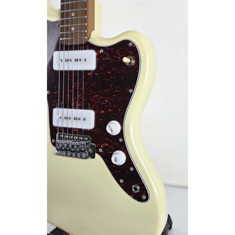 Sqoe JM300-WH ~ Vintage White ~ 22 trastes - Lamainstruments