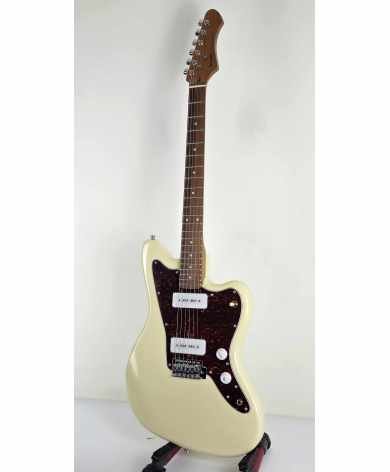 Sqoe JM300-WH ~ Vintage White ~ 22 trastes - Lamainstruments