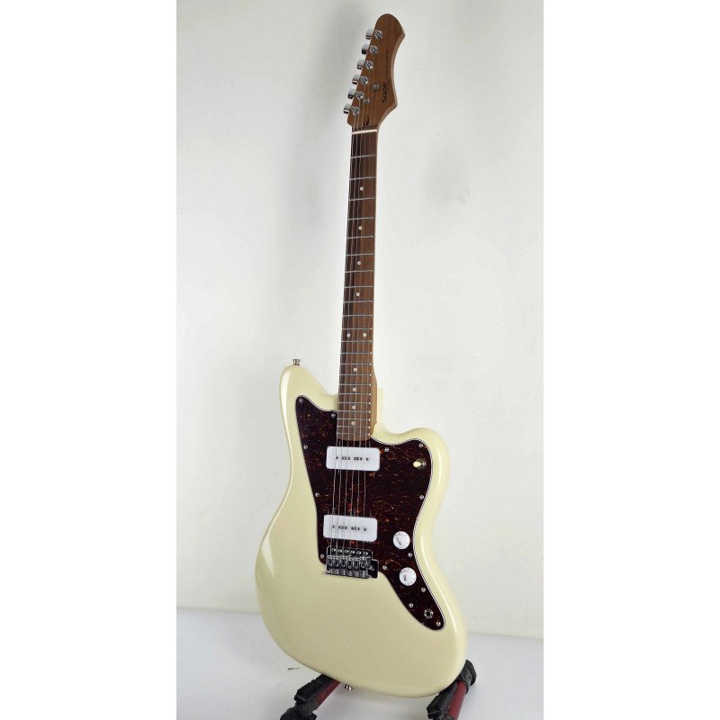 Sqoe JM300-WH ~ Vintage White ~ 22 trastes - Lamainstruments