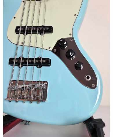 SQOE JAZZ BASS 5 CUERDAS SJB650 BLUE