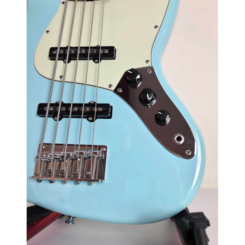 SQOE JAZZ BASS 5 CUERDAS SJB650 BLUE