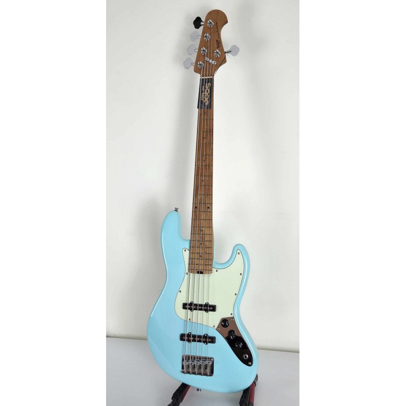 SQOE JAZZ BASS 5 CUERDAS SJB650 BLUE