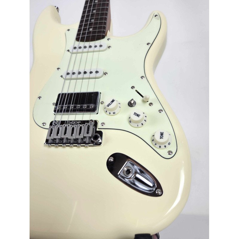 Sqoe Stratocaster SEST700 OWH ~ Olympic White