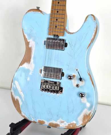 Sqoe SETL960 ~ sonic blue ~ relic ~ 22 trastes - Lama Instruments
