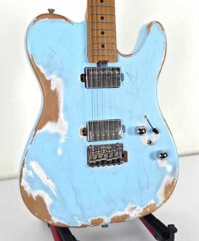 Sqoe SETL960 ~ sonic blue ~ relic ~ 22 trastes - Lama Instruments
